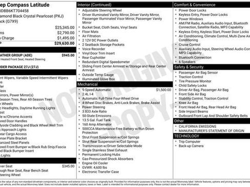 Used 2019 Jeep Compass Latitude w/ Cold Weather Group AWD/4WD image 11