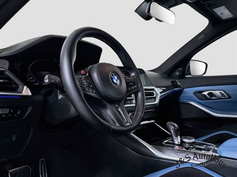 Used 2021 BMW M3 Competition w/ M Carbon Exterior Package RWD image 9
