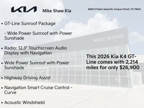 Certified 2026 Kia K4 GT-Line w/ GT-Line Premium Package FWD image 5