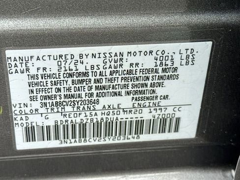 Used 2025 Nissan Sentra SV FWD image 25