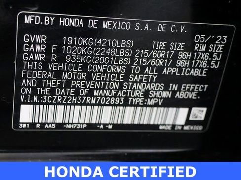 Certified 2024 Honda HR-V LX image 27