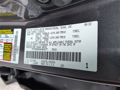 Used 2022 Toyota Tundra SR w/ SR Tow Package image 13