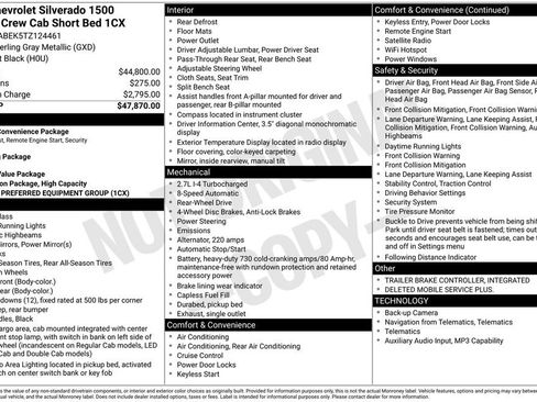 Used 2026 Chevrolet Silverado 1500 Custom RWD image 6