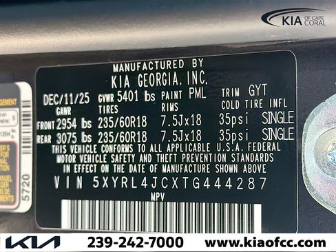 New 2026 Kia Sorento S w/ S Panoramic Sunroof Package FWD image 43