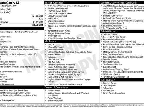 Used 2023 Toyota Camry SE image 6