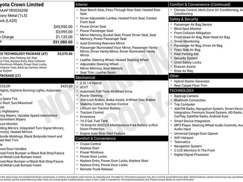 Certified 2024 Toyota Crown w/ Advanced Technology Package AWD/4WD image 7