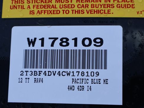 Used 2012 Toyota RAV4 4WD w/ Value Pkg image 7