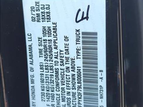 Used 2020 Honda Ridgeline RTL-E image 30