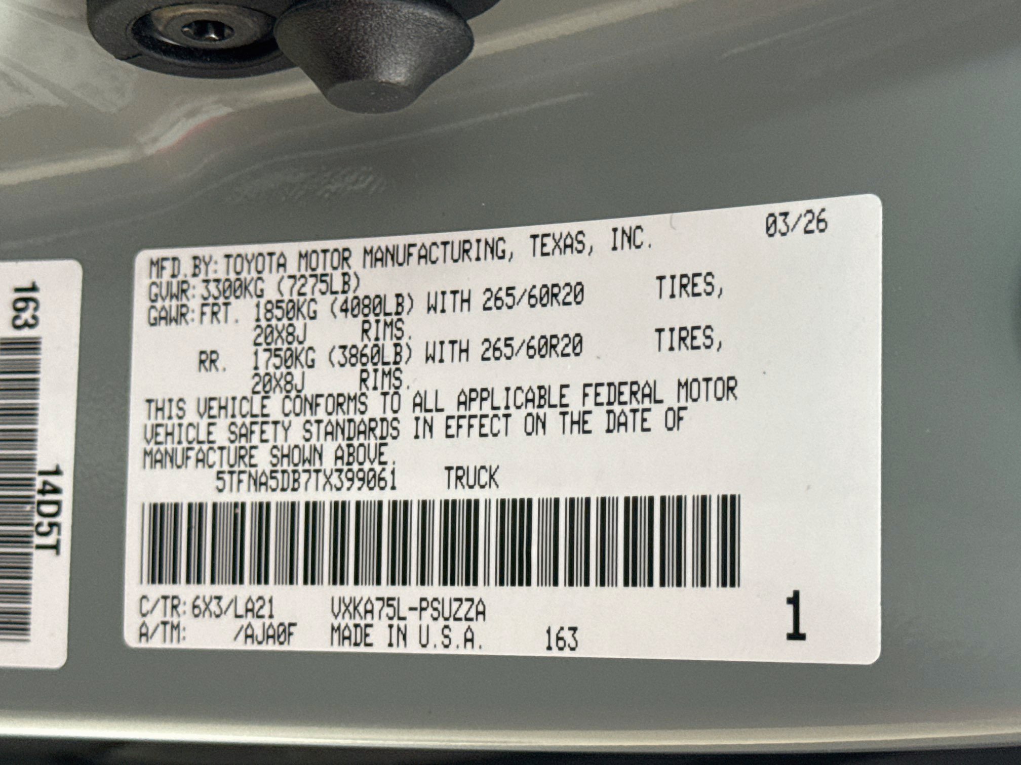 Certified 2026 Toyota Tundra Platinum AWD/4WD image 32