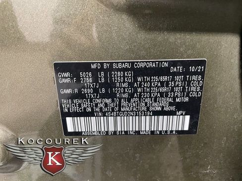 Used 2022 Subaru Outback Wilderness AWD/4WD image 27