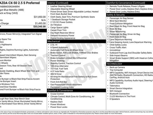 Certified 2025 MAZDA CX-50 AWD 2.5 S w/ Preferred Package image 31