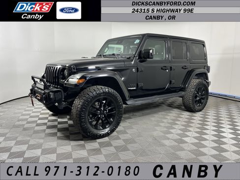 Used 2021 Jeep Wrangler Unlimited Sahara AWD/4WD image 1