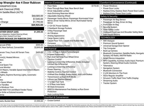 Used 2023 Jeep Wrangler Unlimited Rubicon 4xe w/ Cold Weather Group AWD/4WD image 15