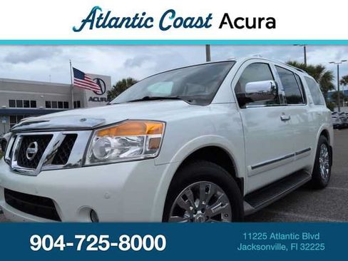 Used 2015 Nissan Armada Platinum w/ 2nd Row Captain Seat Package RWD image 1