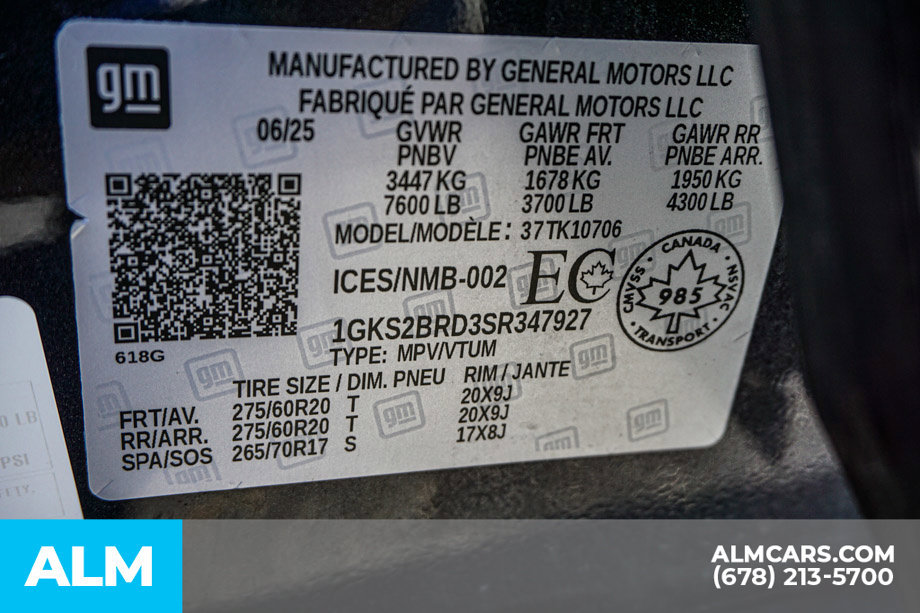 Used 2025 GMC Yukon Elevation AWD/4WD image 64