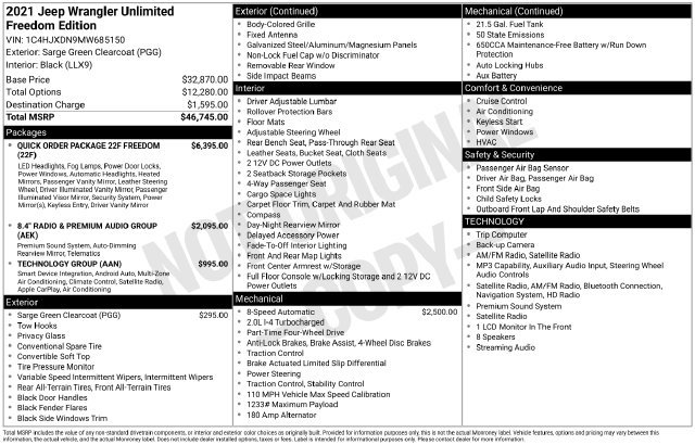 Used 2021 Jeep Wrangler Unlimited Sport AWD/4WD image 4