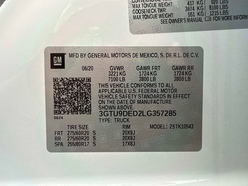 Used 2020 GMC Sierra 1500 SLT w/ SLT Premium Plus Package image 37