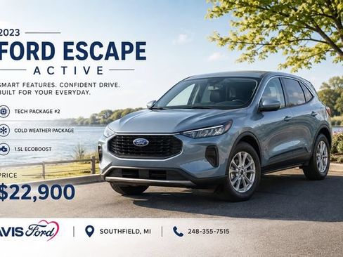 Used 2023 Ford Escape Active w/ Tech Pack #2 AWD/4WD image 1