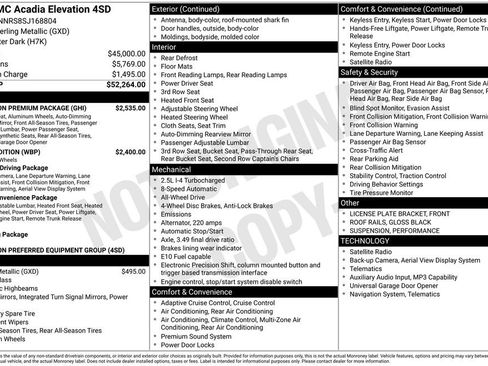Used 2025 GMC Acadia Elevation w/ Elevation Premium Package AWD/4WD image 28
