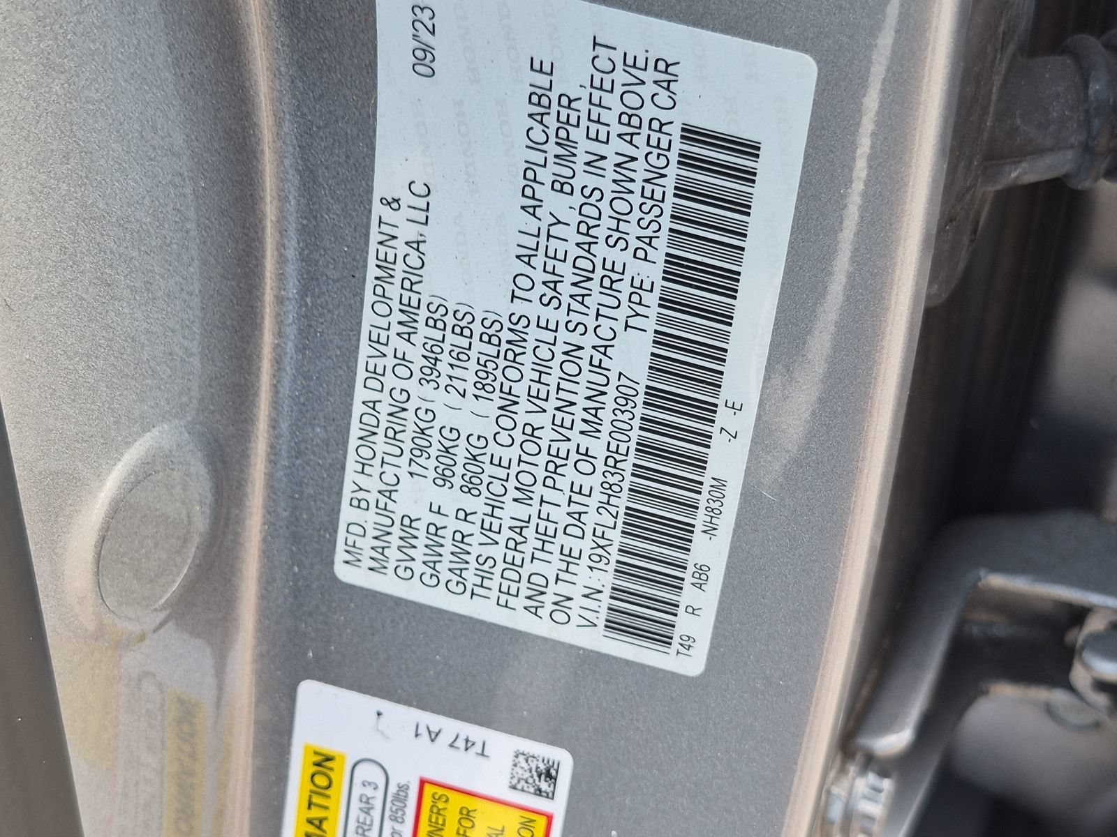 Certified 2024 Honda Civic Sport image 23