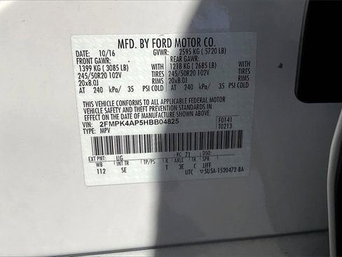 Certified 2017 Ford Edge Sport w/ Equipment Group 401A image 35