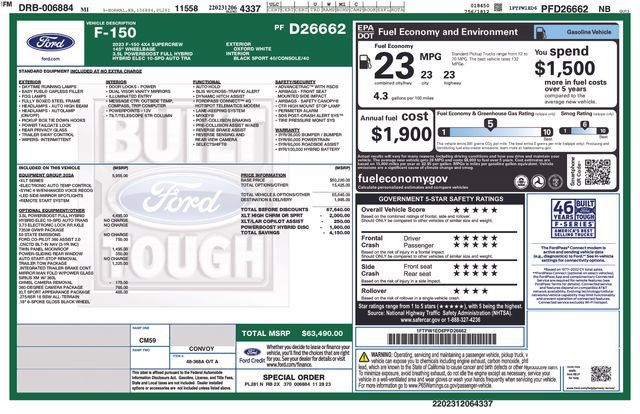 Certified 2023 Ford F150 XLT w/ Equipment Group 302A High AWD/4WD image 33