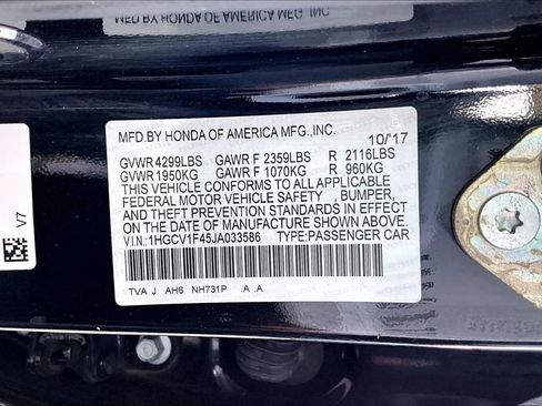 Used 2018 Honda Accord EX image 16