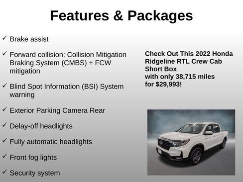 Certified 2022 Honda Ridgeline RTL image 20