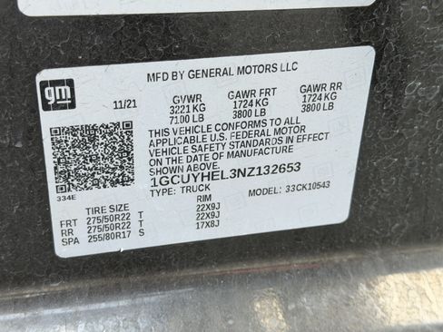 Used 2022 Chevrolet Silverado 1500 High Country AWD/4WD image 17