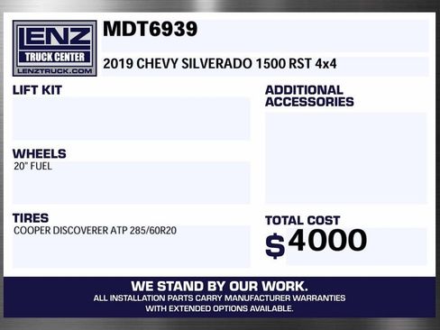 Used 2019 Chevrolet Silverado 1500 RST AWD/4WD image 2