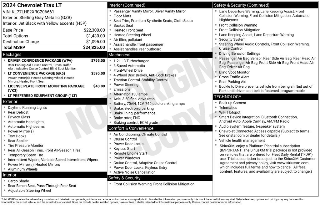Used 2024 Chevrolet Trax LT w/ Driver Confidence Package FWD image 28