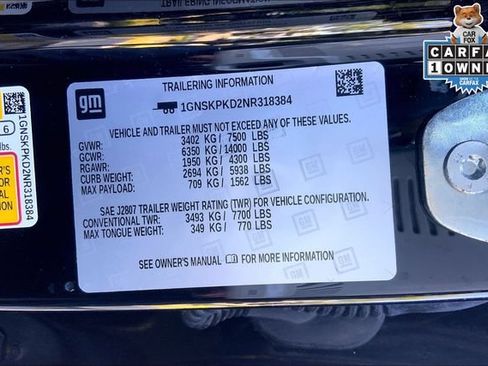 Used 2022 Chevrolet Tahoe Z71 w/ Luxury Package AWD/4WD image 32