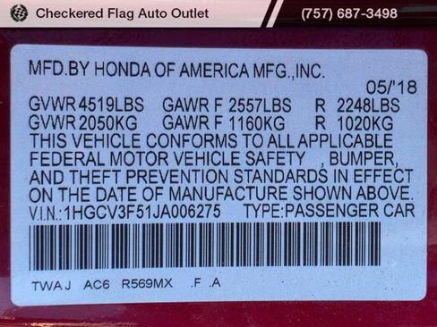 Used 2018 Honda Accord EX-L image 24