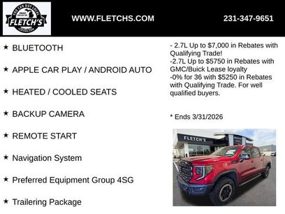 New 2026 GMC Sierra 1500 AT4X w/ LPO, Black Badging Package