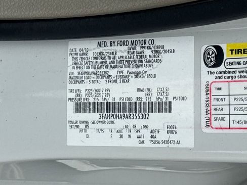 Used 2010 Ford Fusion SE FWD image 23