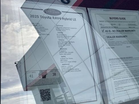Used 2025 Toyota RAV4 LE AWD/4WD image 36