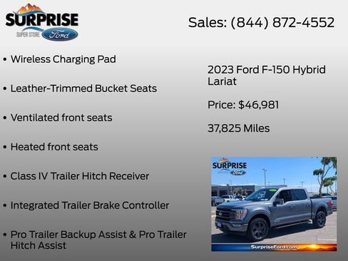 Used 2023 Ford F150 Lariat AWD/4WD image 38