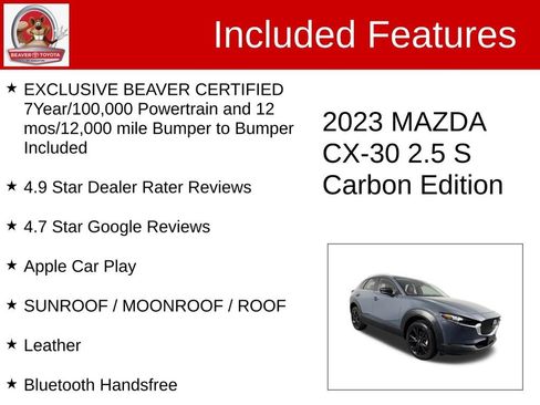 Used 2023 MAZDA CX-30 AWD 2.5 S w/ Preferred Package image 4