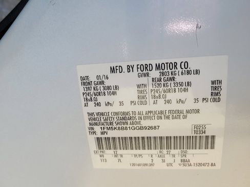 Used 2016 Ford Explorer 4WD image 33