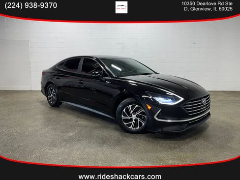 Used 2021 Hyundai Sonata Blue FWD image 1
