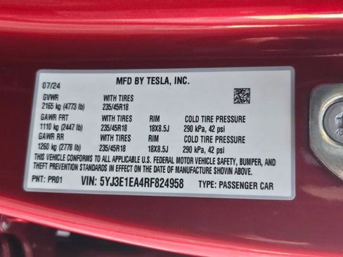 Used 2024 Tesla Model 3 Standard Range RWD image 35