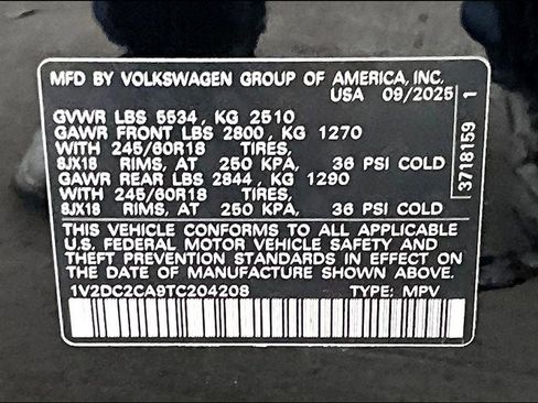 New 2026 Volkswagen Atlas Cross Sport SE image 21