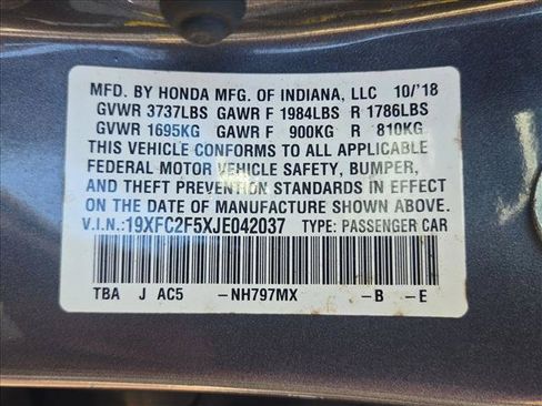 Certified 2018 Honda Civic LX image 15