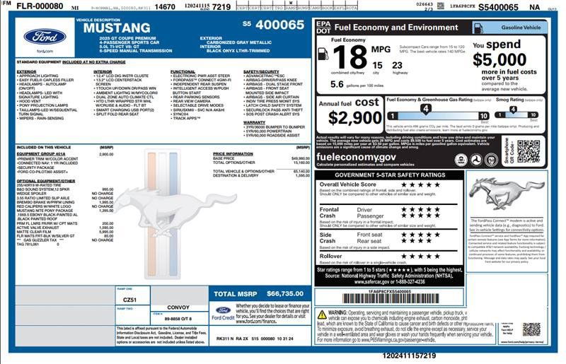Used 2025 Ford Mustang GT Premium RWD image 3