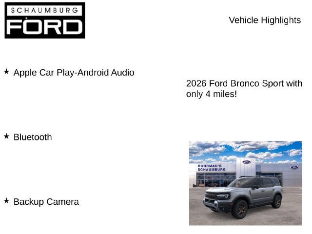 New 2026 Ford Bronco Sport Badlands w/ Bronze Package AWD/4WD image 7