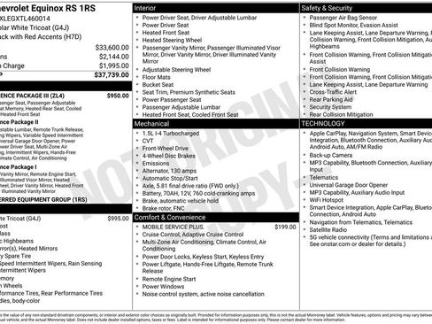 Used 2026 Chevrolet Equinox RS w/ Convenience Package III FWD image 5