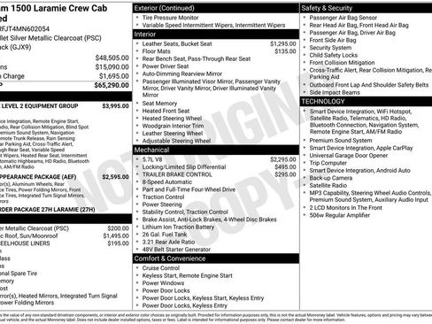 Used 2021 RAM 1500 Laramie AWD/4WD image 4