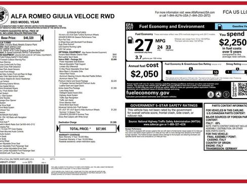 Used 2023 Alfa Romeo Giulia Veloce image 3