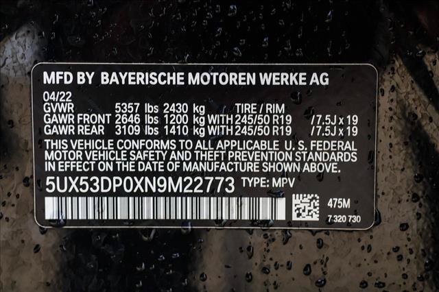 Used 2022 BMW X3 xDrive30i w/ M Sport Package 2 AWD/4WD image 29