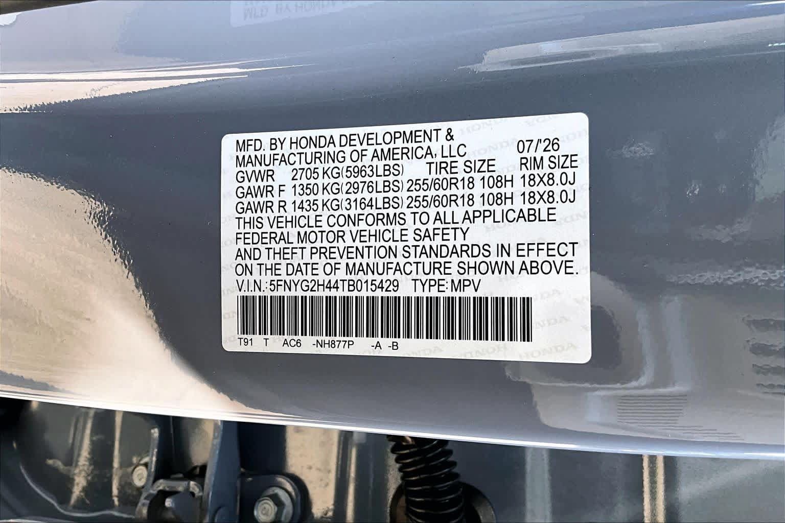 New 2026 Honda Pilot EX-L image 22